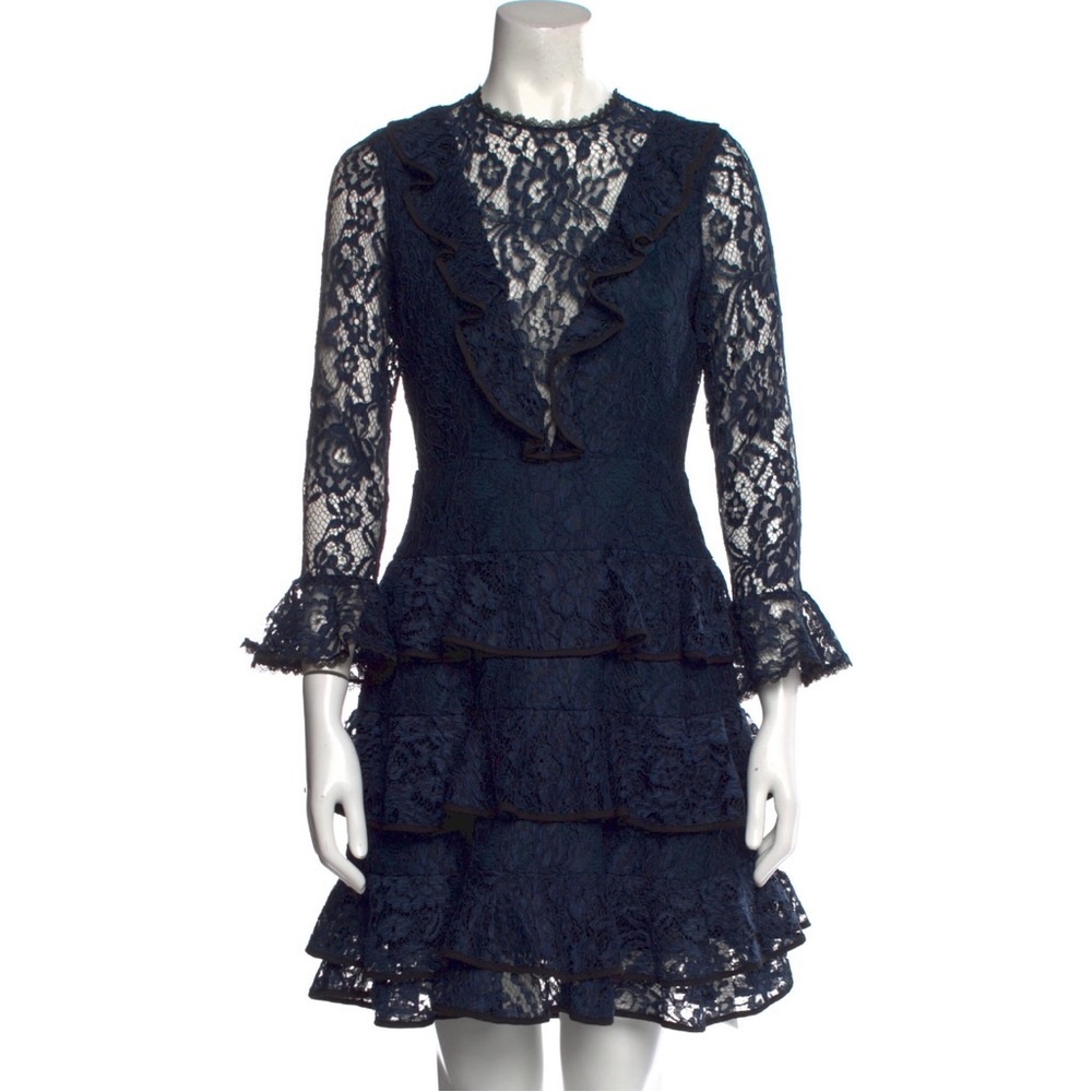 Alexis. Lace Pattern Mini Dress. Size XS